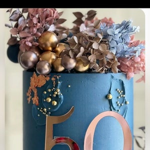 Metallic cake balls/cake topper balls/cake ball sets/gold cake ball/rose gold  cake ball/metallic cake balls/birthday cake/50th