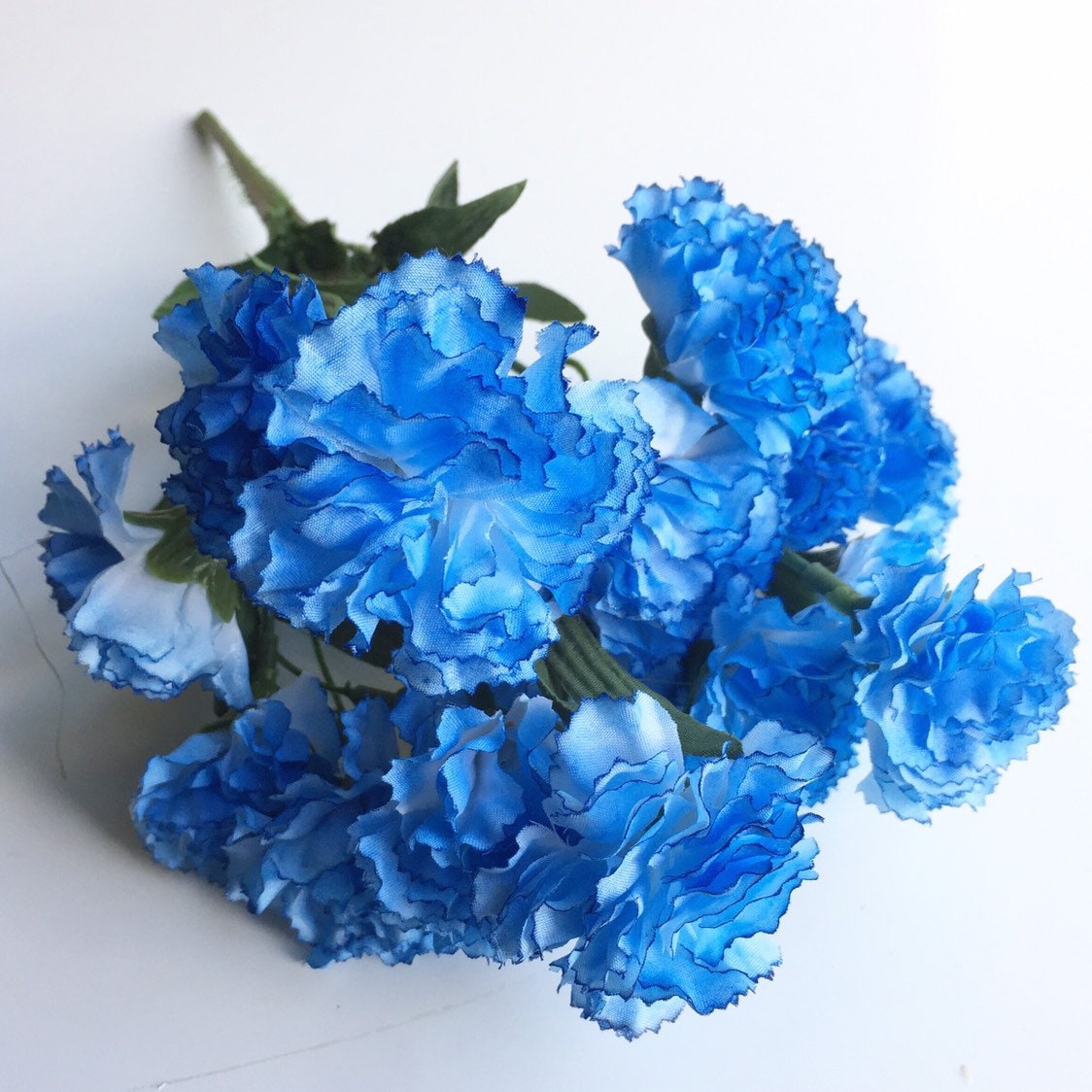 Sale/Pixie carnations/blue carnation bunch/silk Etsy