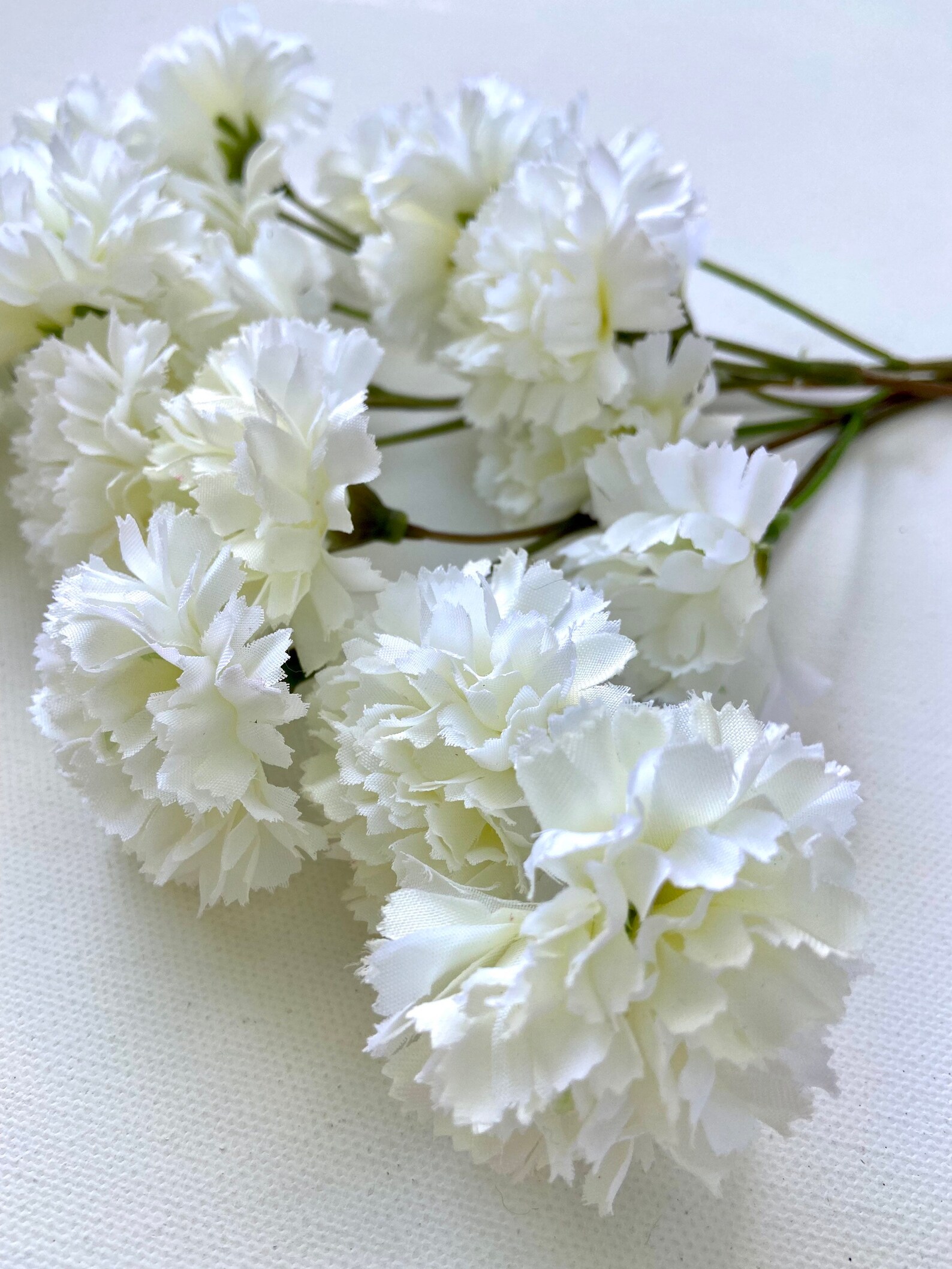 12 Stems Silk Pixie Carnations/christening - Etsy