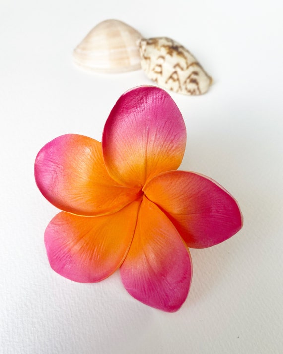 Plumeria naranja rosa / plumeria / frangipani / flor de pelo - Etsy México Plumeria naranja rosa / plumeria / frangipani / flor de pelo - Etsy México