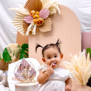 Un Cake Topper/primo compleanno/primo compleanno/pampas/cake pick/ragazza/bambina/compleanno/uno/un compleanno/fard/boho/floreale/torta di compleanno/uno