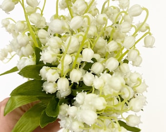 Maiglöckchen/Maiglöckchen Stiel/weiße Blume/weiß grün/Glockenblume/weiße Blume/cremeweiß/weiß mit Blumen