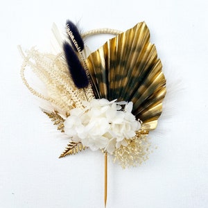 Floral black and gold cake topper/birthday cake topper/birthday cake/party/floral topper/boho/fan topper/leopard print cake/