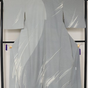 Vintage Japanese silk kimono robe Homongi