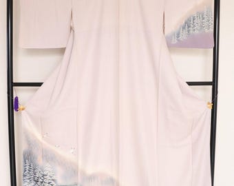 Vintage Japanese silk kimono robe Homongi