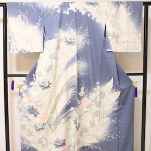 Vintage Japanese silk kimono robe Homongi