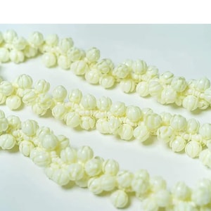 Fio de jasmim realista Mogra Floral Hair Gajra Decor Artificial Jasmim Floral Acessórios indianos - decoração para casa