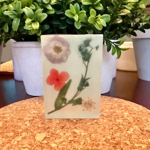 Decorative Handmade Luxury Artisan Soap - With Pressed Flowers-Scented