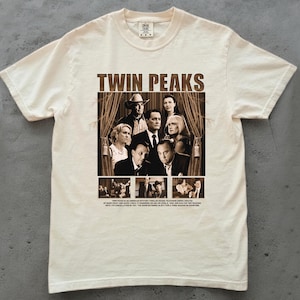 TWIN PEAKS Shirt, David Lynch Shirt, Twin Peaks Fan Shirt, Tv Series Shirt, Vintage TShirt, Comfort Colors Shirt, Retro Shirt, Gift for him