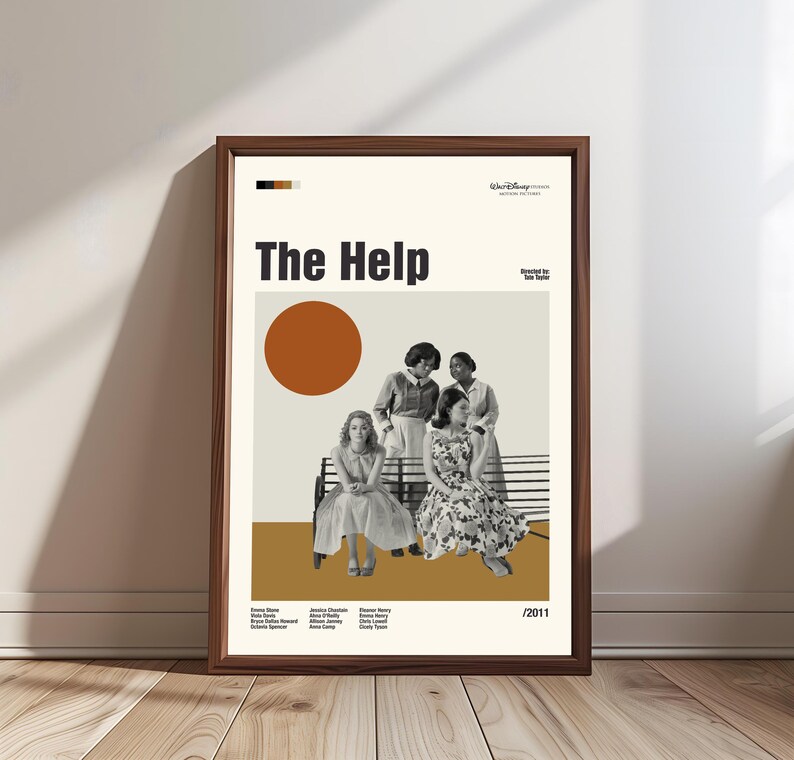 The Help Poste The Help Poster | Film Poster | Midcentury Modern Art | Minimalist ...