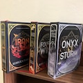 Fourth Wing Series Hardcover Book Set . The Empyrean . Iron flame . Onyx Storm rebinding product logo