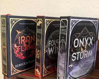 Fourth Wing Series Hardcover Book Set . The Empyrean . Iron flame . Onyx Storm rebinding