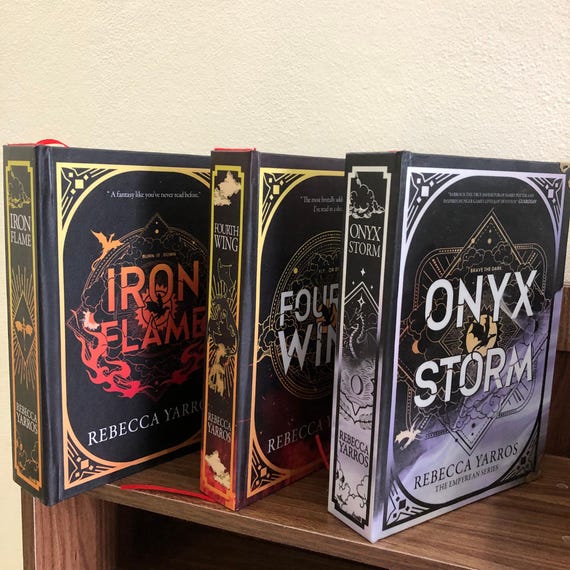Fourth Wing Series Hardcover Book Set . the Empyrean . Iron Flame