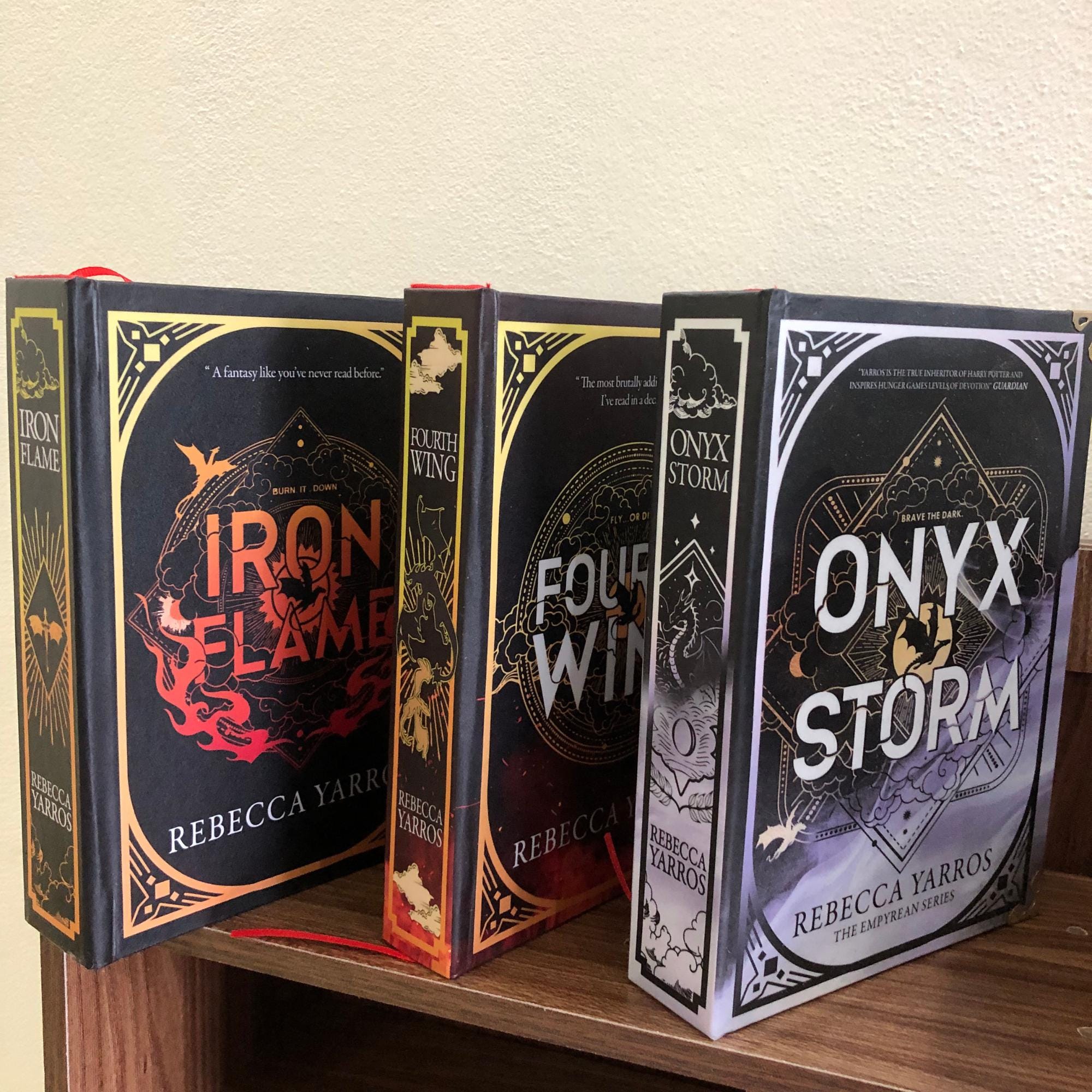 Fourth Wing Series Hardcover Book Set . the Empyrean . Iron Flame