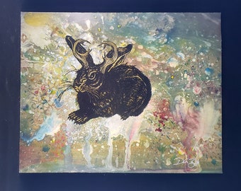 Jackalope schilderij