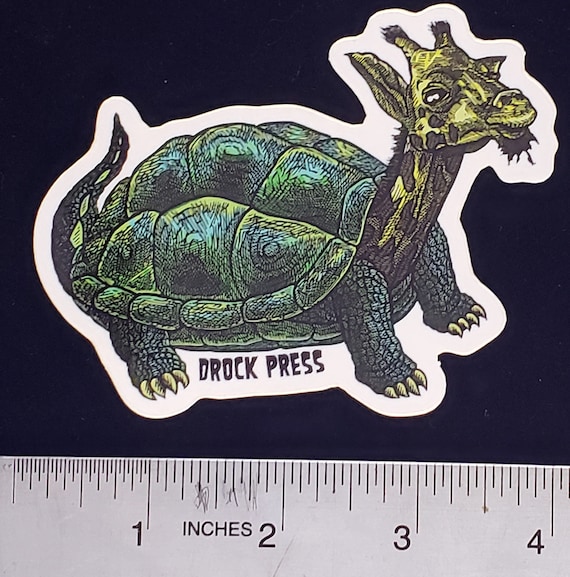 【新品】ラフアンドスウェル BIG LOGO OFF TURTLE The Gurtle Sticker! = Turtle + Giraffe - Etsy
