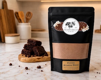 Protein Brownie Mix | Bakery Style Fudgy Brownie Blend | Rich Chocolate Baking Mix | Homemade Brownies | Foodie Gift