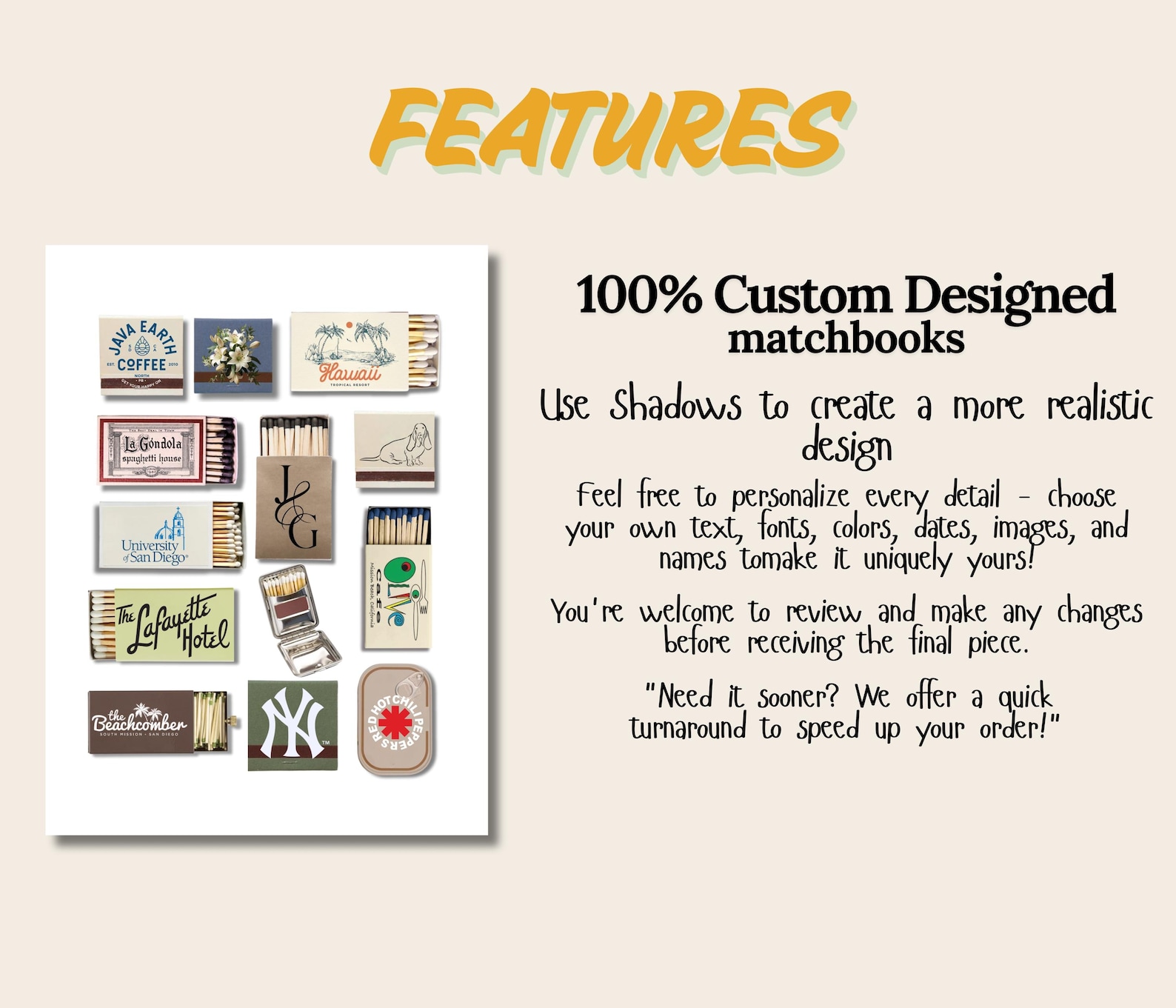 Custom Matchbook Art Print | Retro Travel, Personalized Gift (digital ...