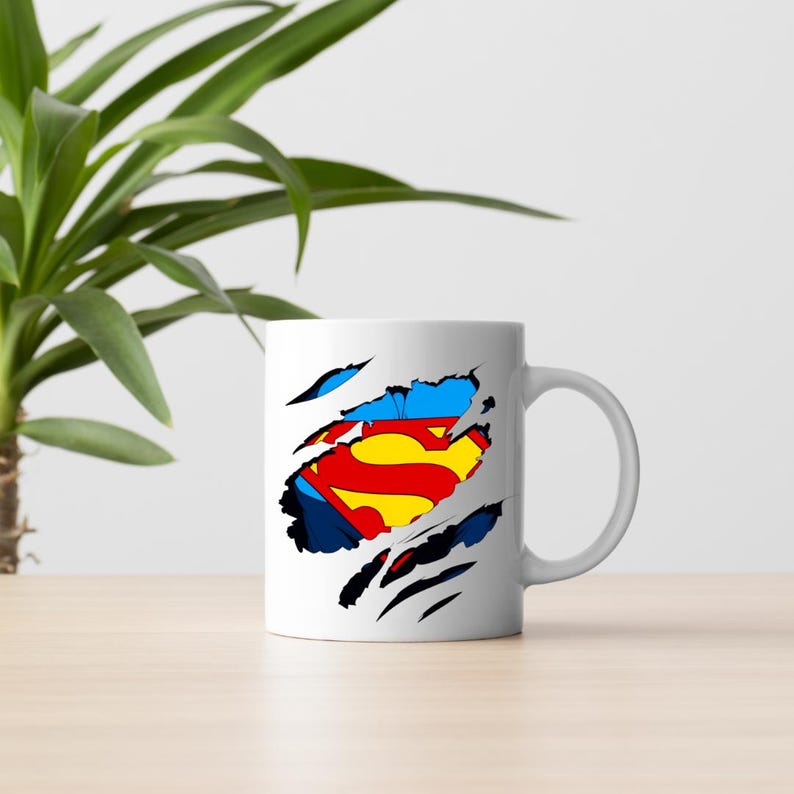 Supeman Ripped Logo Superhero Logo T-shirt Sublimation PNG Design | Iconic Torn Fabric Art ...