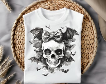Halloween Skull Bow png, Coquette Bow Halloween png, Halloween png, Skeleton png, Spooky Season png, Coquette png, Sublimation png designs