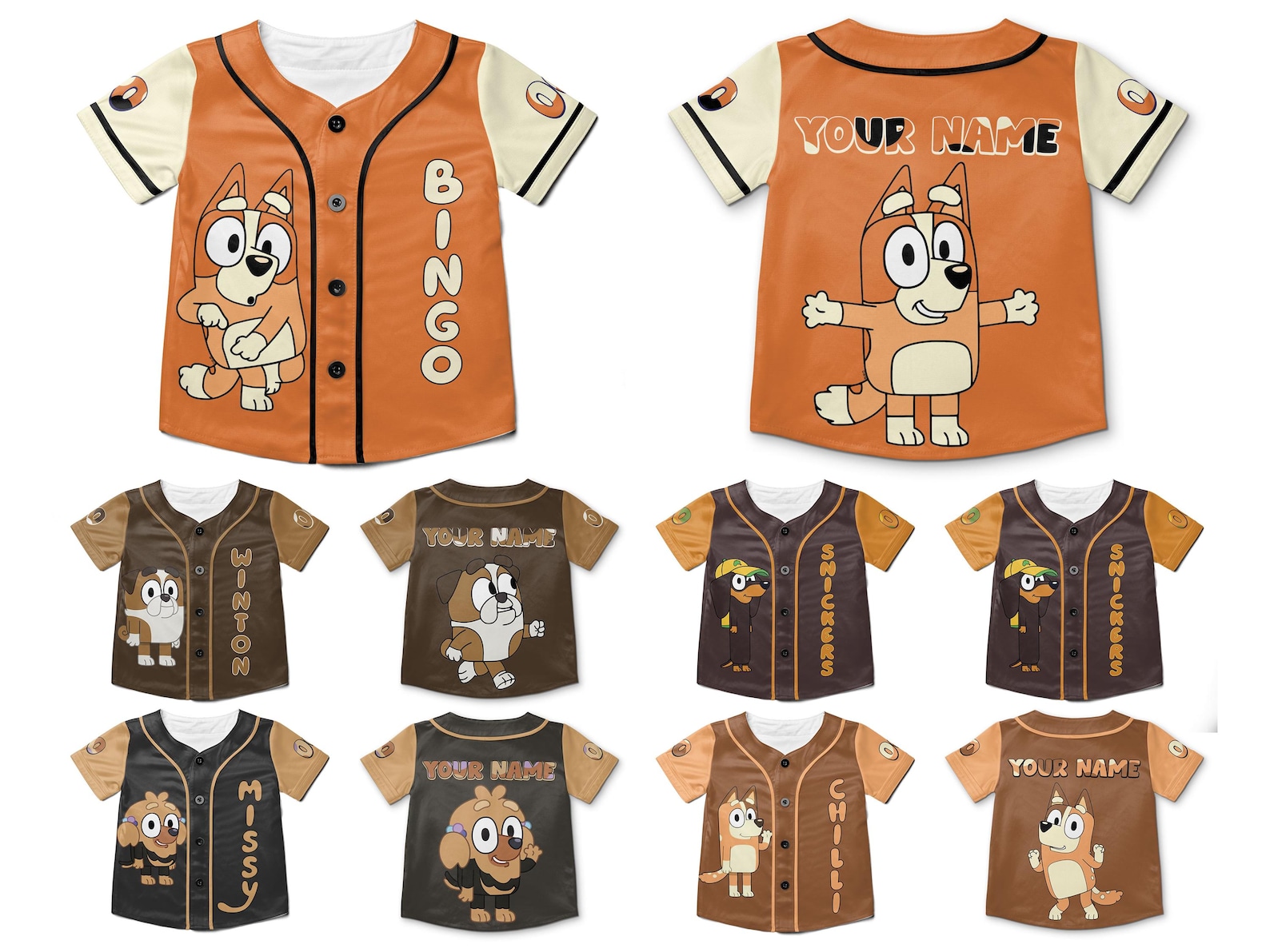 Personalized Bluey Birthday Party Jersey