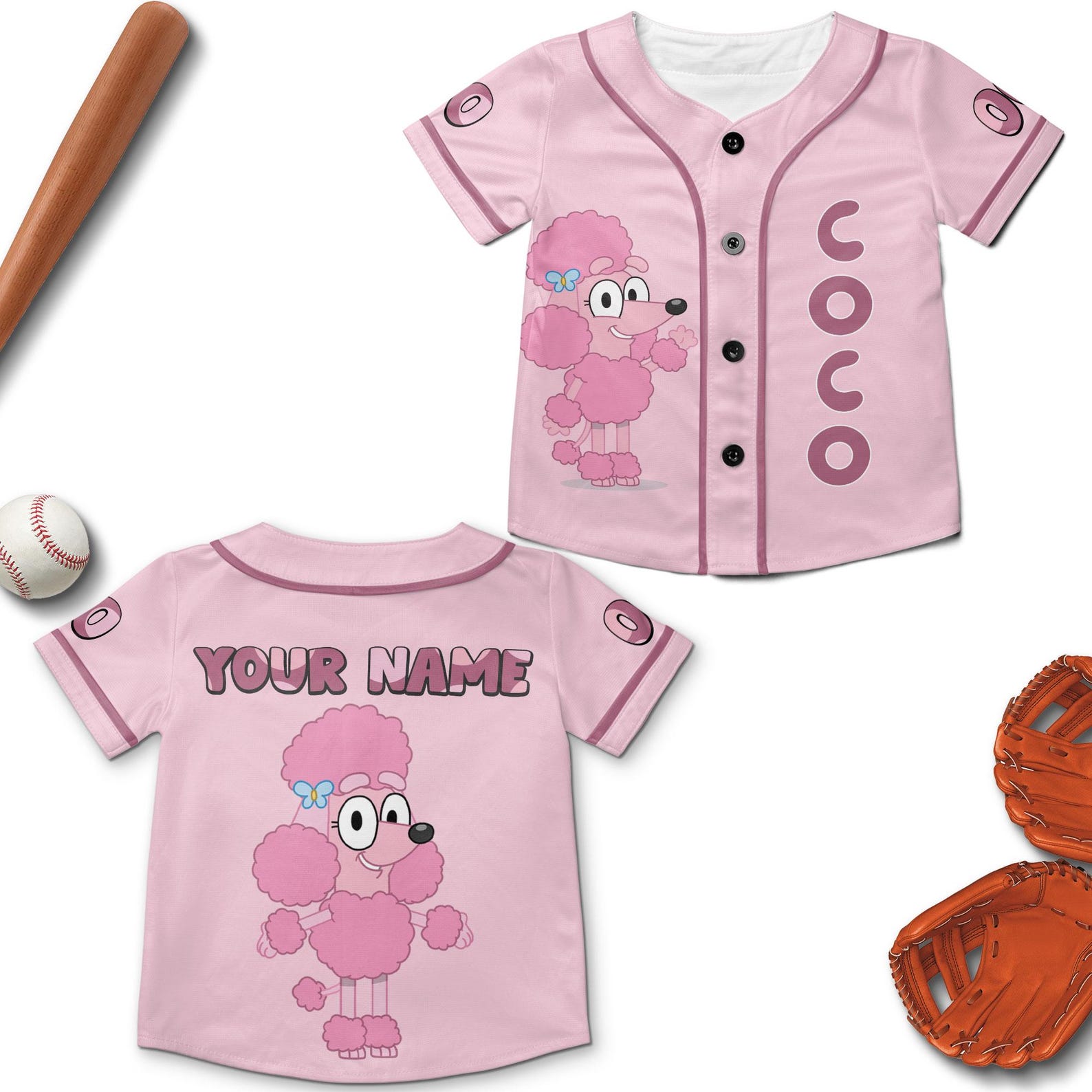 Personalized Bluey Birthday Party Jersey