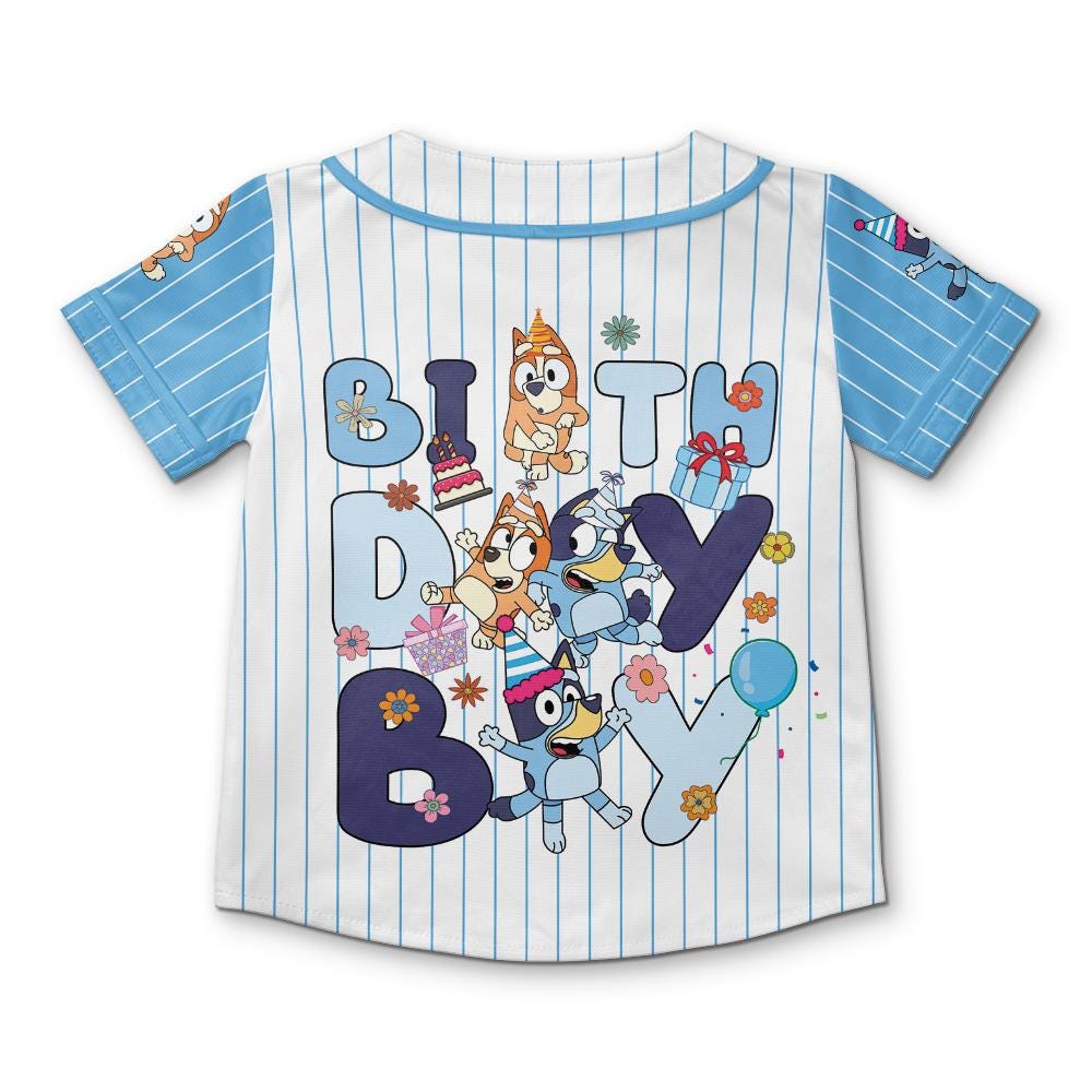 Custom Bluey Baseball Jersey
