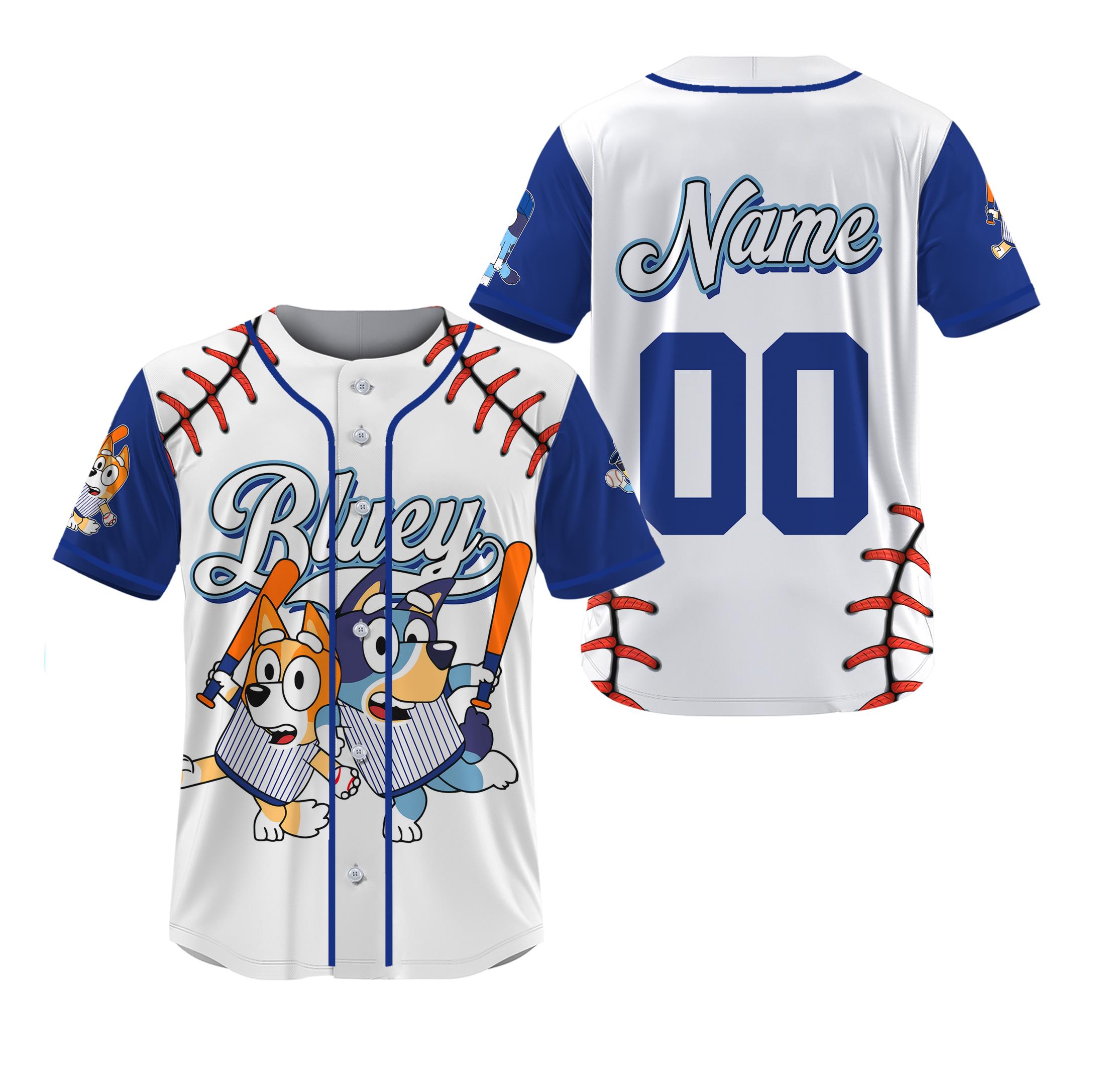 Bluey Birthday Baseball Jersey