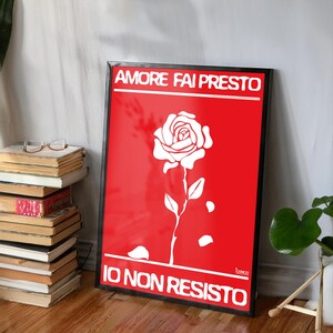 Iconico poster stampa decorazione quadro Ornella Vanoni - L'appuntamento