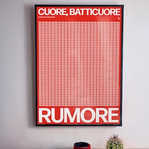 Iconico poster stampa decorazione quadro Raffaella Carrà - Rumore