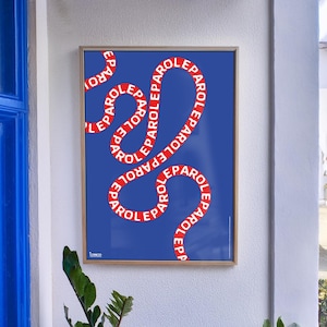 Iconico poster stampa decorazione quadro Mina - Parole