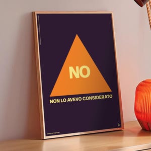 Iconico poster stampa decorazione quadro musica Renato Zero - Triangolo