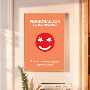 Iconico poster stampa decorazione quadro personalizzato personalizza ora custom