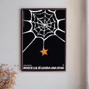 Iconico poster stampa decorazione quadro musica 883 - Hanno ucciso l'uomo ragno