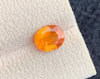 Granate espessartita suelto de 2,55 quilates, talla ovalada, procedente de África, granates naranjas.