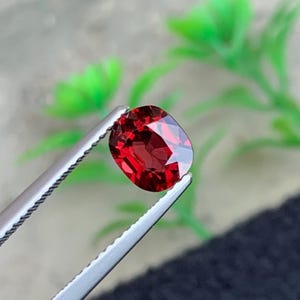 1.20 Carat Vivid Red Spinel, Burma Red Spinel Gemstone - Oval Shape 6.74 x 5.86 x 3.52 MM, Red Spinel for Engagement ring