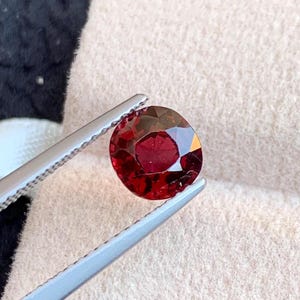 1.60 Carats Natural Red Spinel, Burma Red Spinel Stone - Oval Shape 6.64 x 6.30 x 4.59 MM, Red Spinel Jewelry
