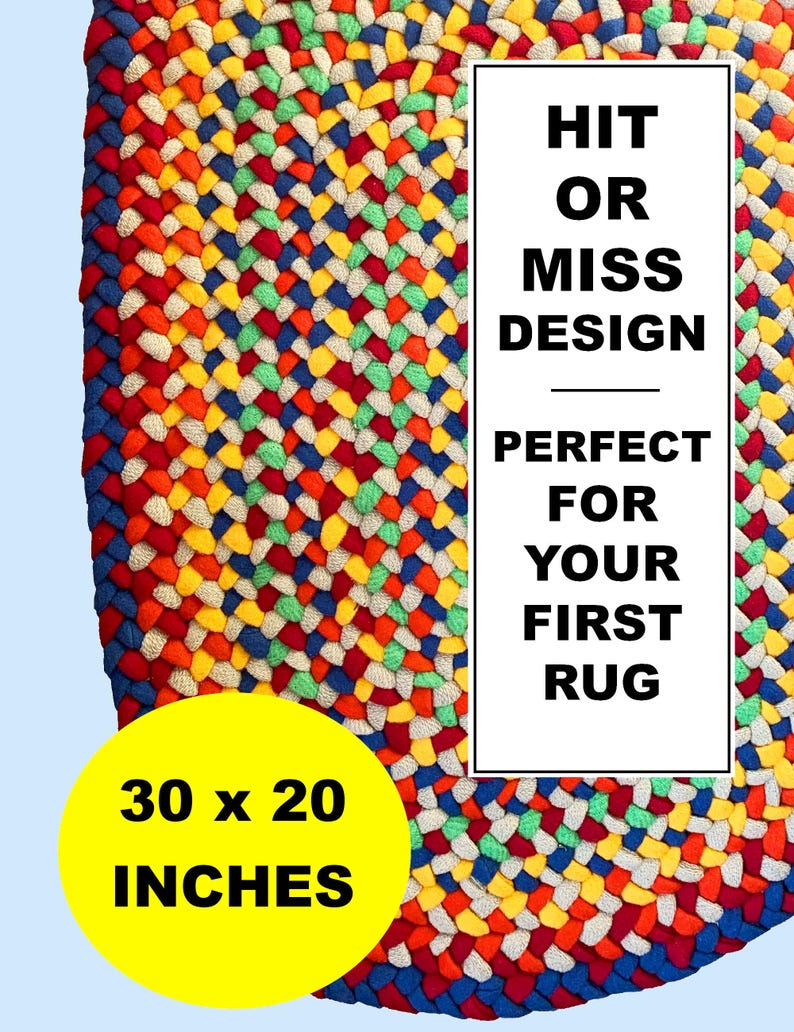 PDF Oval Wool Braided Rug , Beginners Rag Rug Tutorial , Colorful Rag ...