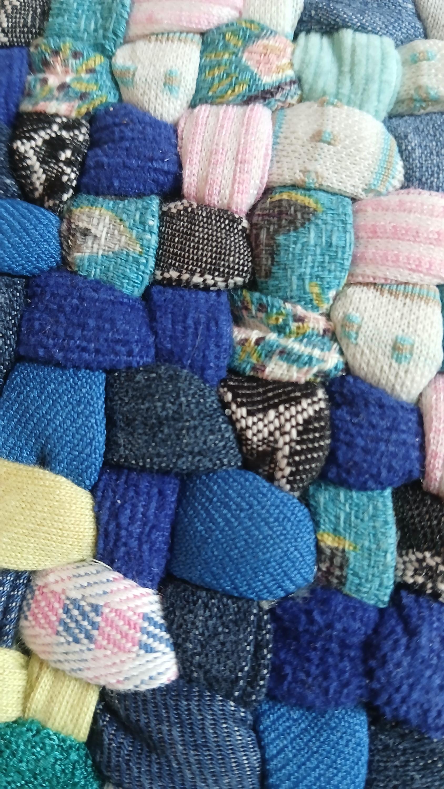 Handmade Recycled Denim Braided Rectangular Rug - Etsy