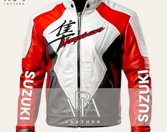 Suzuki Yoshimura Cowhide Leather Jacket: Racing Biker Style - Etsy