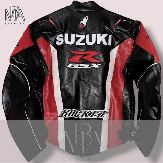 Suzuki Yoshimura Cowhide Leather Jacket: Racing Biker Style - Etsy