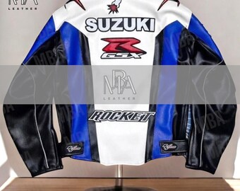 Suzuki Yoshimura Cowhide Leather Jacket: Racing Biker Style - Etsy