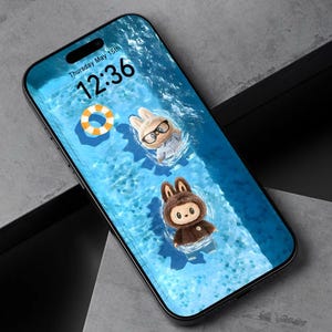 Labubu·LivePhoto·Labubu Animated Wallpaper·Labubu Forest Wallpaper Set·Kawaii Digital Art for iPhone & Desktop·Cute Monster Digital Download