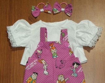 CPK doll clothes/16-18 inch/elephant overalls/blouse/hair bows/socks CPK doll clothes/16-18 inch/elephant overalls/blouse/hair bows/socks