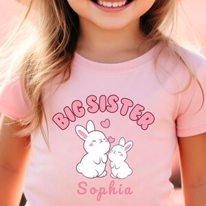 Big Sister Personalised T-shirt | Big Sister Announcement | Big Sister Gift | Big Sis Sibling Announcement | Promoted to Big Sister