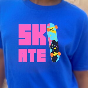 Skater Tee: Birthday Skateboard Shirt, Skateboarder Shirt