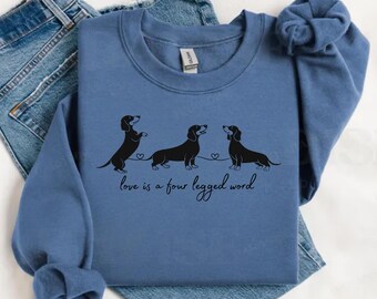 Custom Dachshund Mom Sweatshirt | Dachshund Mama Gift | Sausage Dog Lover Sweater