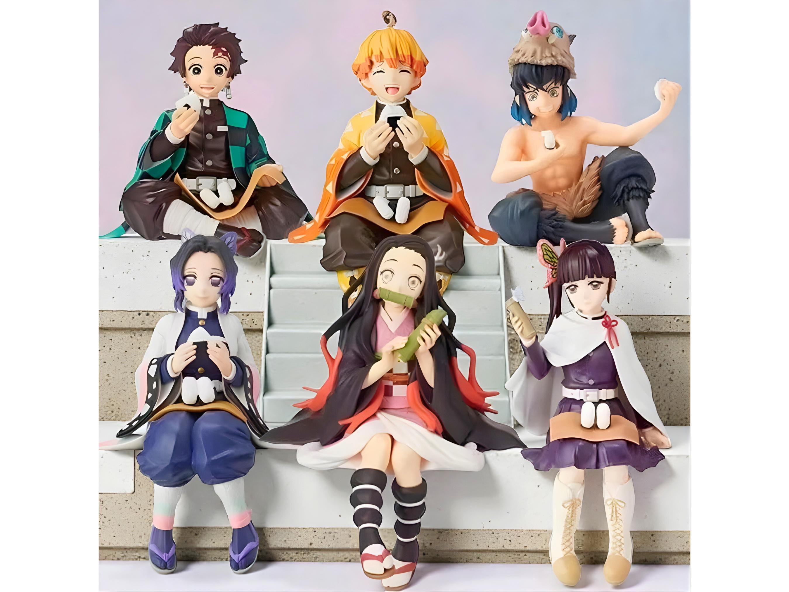 Figurin Demon Slayer Figur Kamado Tanjirou Åtgärd Figura Anime Agatsuma Zenitsu Nezuko Warrior Ingen Yaiba Kimetsu Leksaker X
