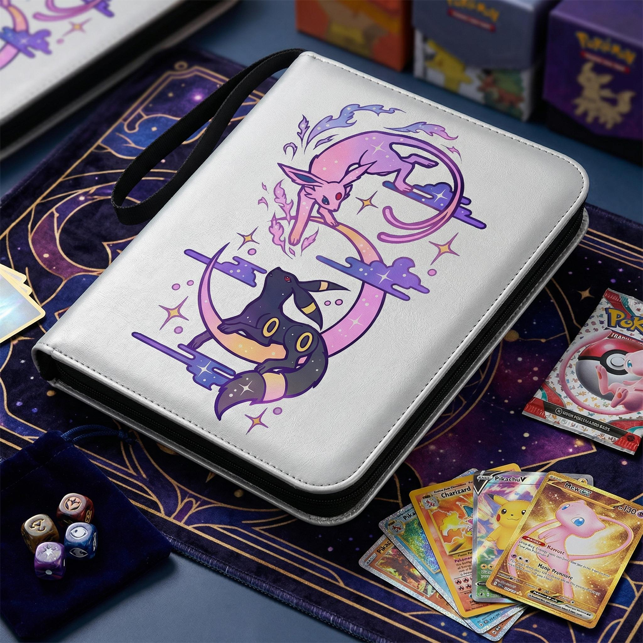 Espeon Umbreon Pokemon Custom Card Binder, Pokemon Trading Card Binder, Pokemon TCG Binder, Pokemon Collector Birthday Gift