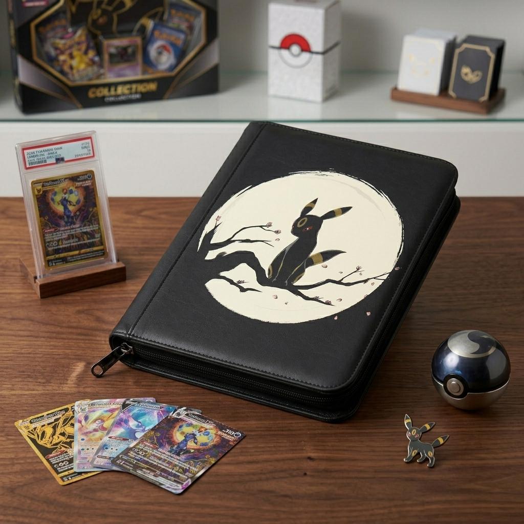 Umbreon Pokemon Custom Card Binder, Eeveelution Trading Card Binder, Pokemon TCG Binder, Pokemon Collector Birthday Gift